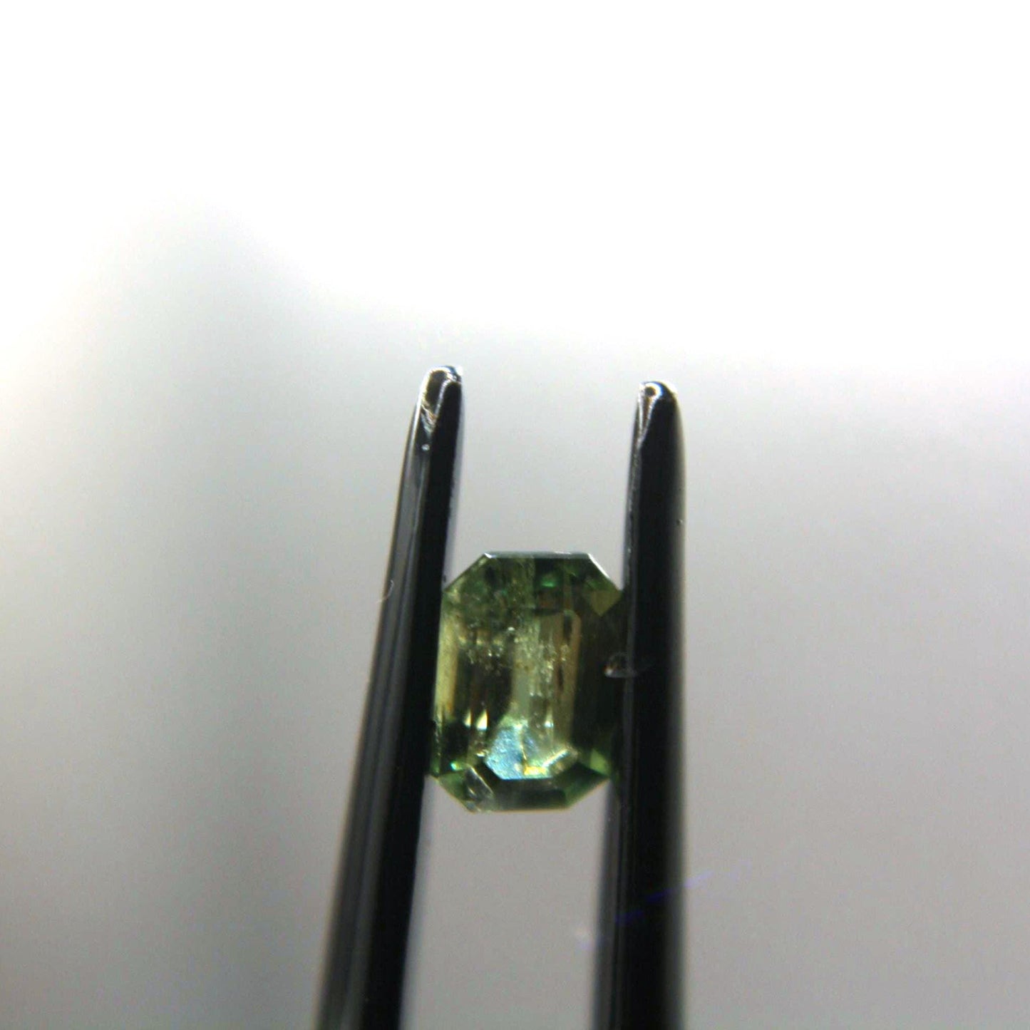 0.65 Ct Natural Montana Sapphire | Emerald Cut Green Teal Loose Gemstone | Hand Mined Montana Sapphire | American Mined September Birthstone