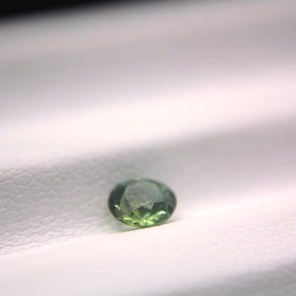0.50 Ct Natural Montana Sapphire | Round Green Teal Loose Sapphire | Hand Mined Montana Gemstone | American Mined September Birthstone