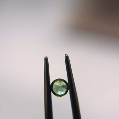 0.50 Ct Natural Montana Sapphire | Round Green Teal Loose Sapphire | Hand Mined Montana Gemstone | American Mined September Birthstone