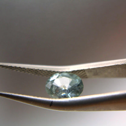 0.95 Ct Unheated Montana Sapphire | Natural Blue Green Teal Sapphire | Oval Faceted Loose Gemstone | Personally Mined in Montana