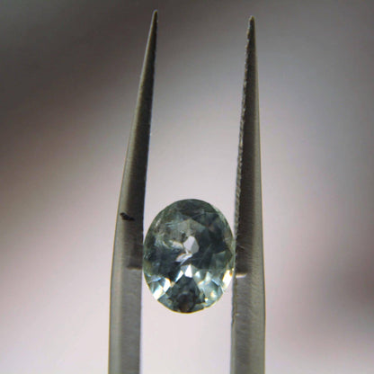 0.95 Ct Unheated Montana Sapphire | Natural Blue Green Teal Sapphire | Oval Faceted Loose Gemstone | Personally Mined in Montana