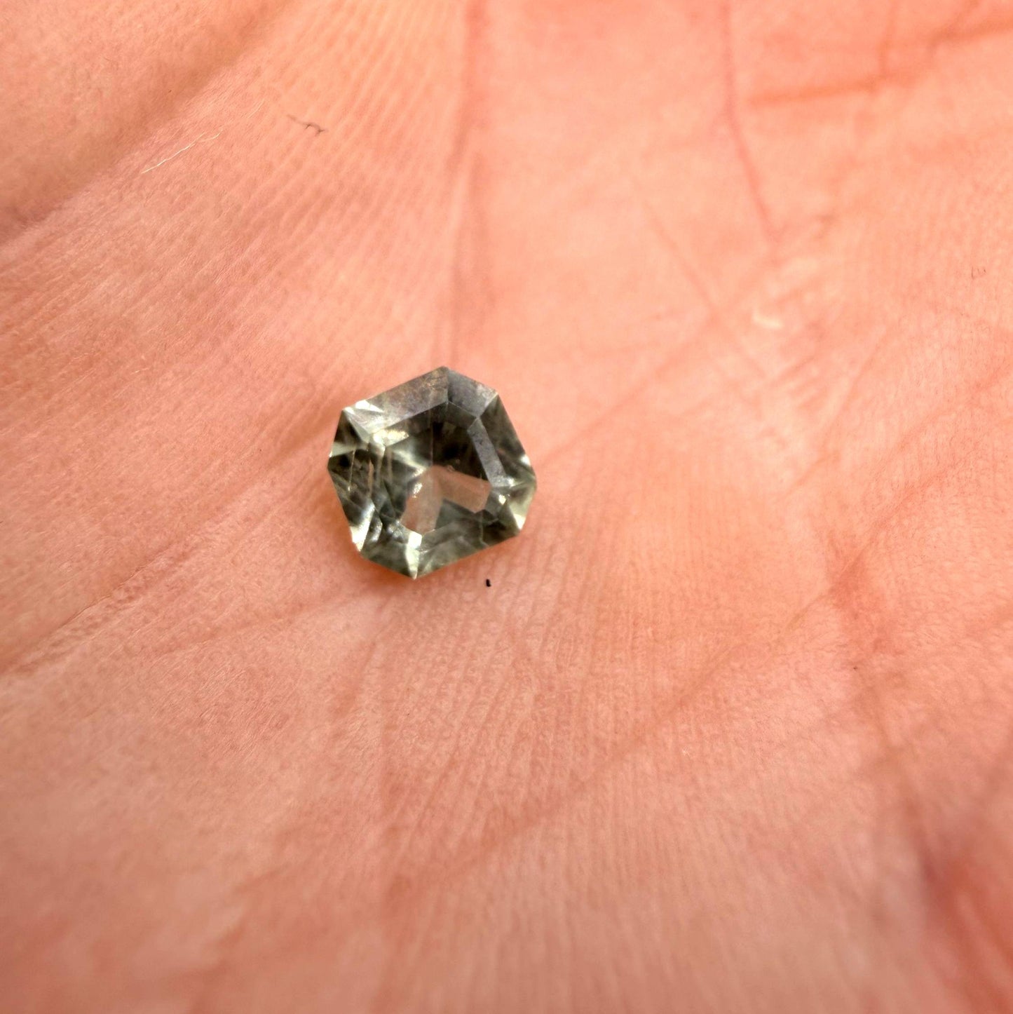0.65 Ct Natural Montana Sapphire | Hand Mined Asscher Cut Blue Green Loose Gemstone | Montana Teal Sapphire | September Birthstone