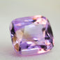 Natural Ametrine Cushion Gemstone | Pastel Lavender Peach Certified Loose Stone
