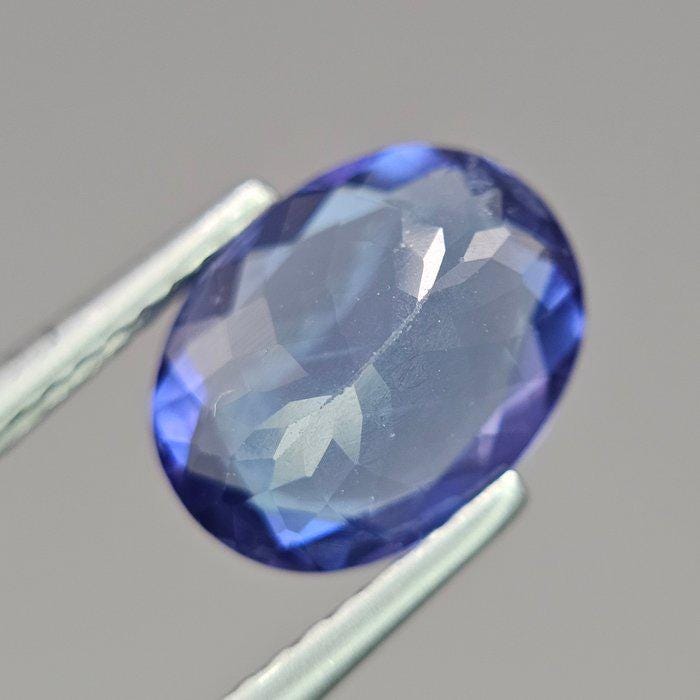 2.15 Ct Natural Tanzanite | Certified Blue Violet Tanzanite | Oval Cut Loose Gemstone | December Birthstone