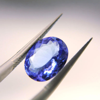 2.15 Ct Natural Tanzanite | Certified Blue Violet Tanzanite | Oval Cut Loose Gemstone | December Birthstone