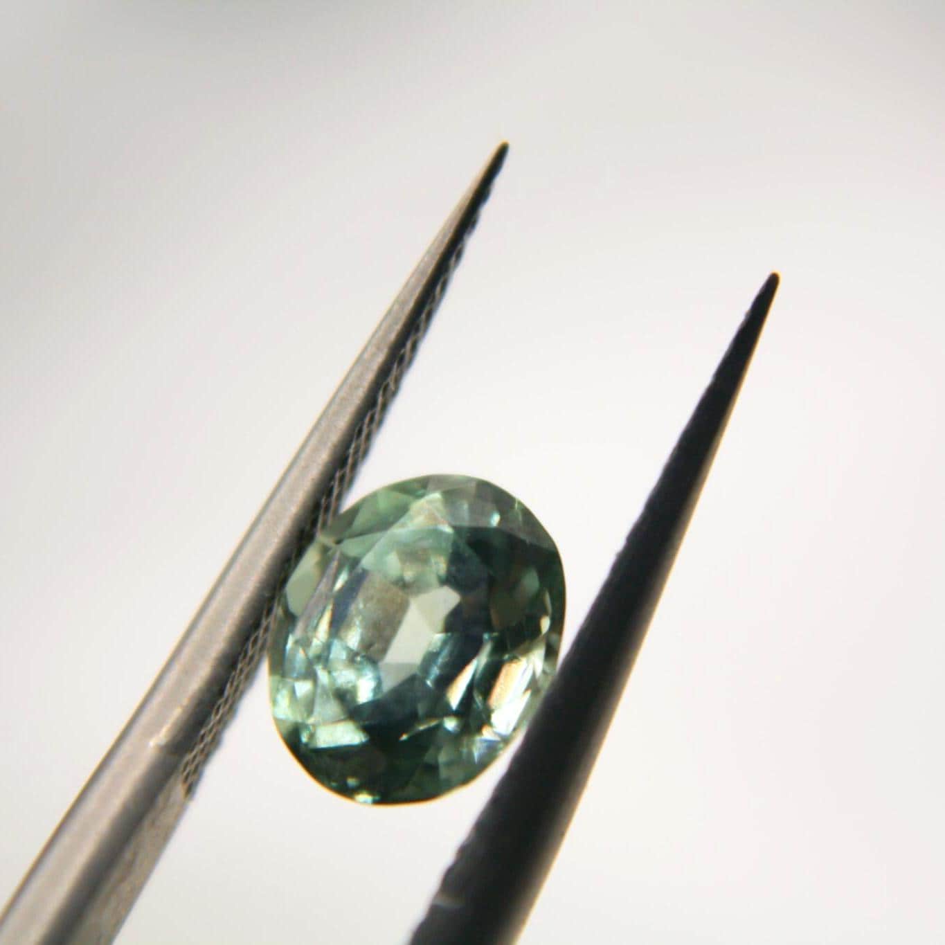 1.55 Ct Unheated Montana Sapphire | Hand Mined & Faceted | Natural Teal Blue Green Sapphire | Oval Cut Loose Gemstone