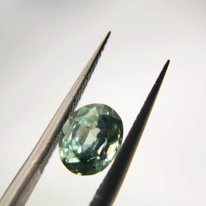 1.55 Ct Unheated Montana Sapphire | Hand Mined & Faceted | Natural Teal Blue Green Sapphire | Oval Cut Loose Gemstone