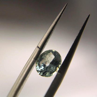 0.95 Ct Unheated Montana Sapphire | Natural Blue Green Teal Sapphire | Oval Faceted Loose Gemstone | Personally Mined in Montana