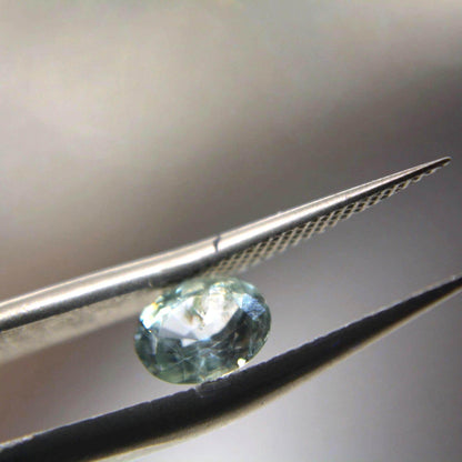 0.95 Ct Unheated Montana Sapphire | Natural Blue Green Teal Sapphire | Oval Faceted Loose Gemstone | Personally Mined in Montana
