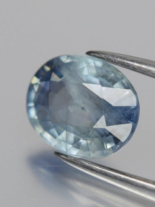 1.31 Ct Blue Sapphire | Certified Natural Sapphire | Oval Cut Loose Gemstone | Light Blue Sapphire for Custom Jewelry