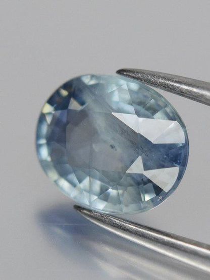 1.31 Ct Blue Sapphire | Certified Natural Sapphire | Oval Cut Loose Gemstone | Light Blue Sapphire for Custom Jewelry