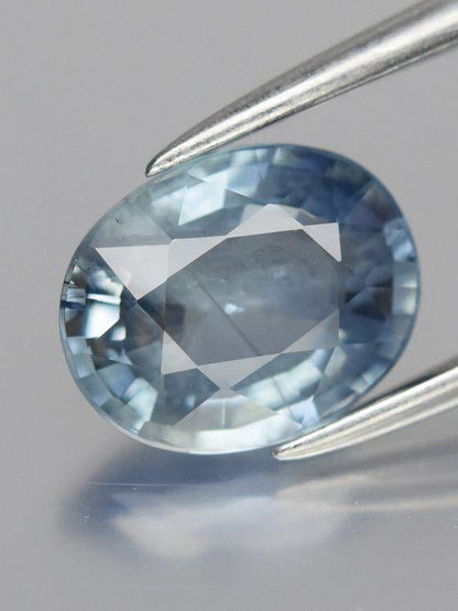 1.31 Ct Blue Sapphire | Certified Natural Sapphire | Oval Cut Loose Gemstone | Light Blue Sapphire for Custom Jewelry