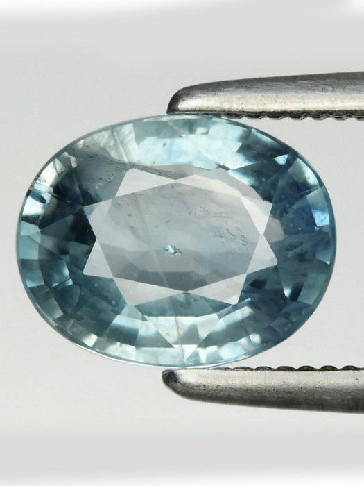 1.31 Ct Blue Sapphire | Certified Natural Sapphire | Oval Cut Loose Gemstone | Light Blue Sapphire for Custom Jewelry