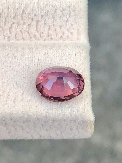 1.59 Ct Pink Sapphire | Natural Purplish Pink Sapphire | Certified Loose Sapphire | Oval Cut Gemstone | September Birthstone