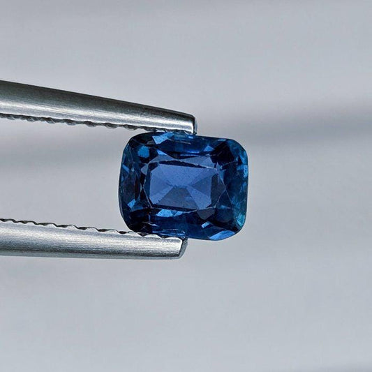 0.74 Ct Natural Unheated Deep Blue Sapphire | IGI Certified Loose Sapphire | Rectangular Cushion Cut