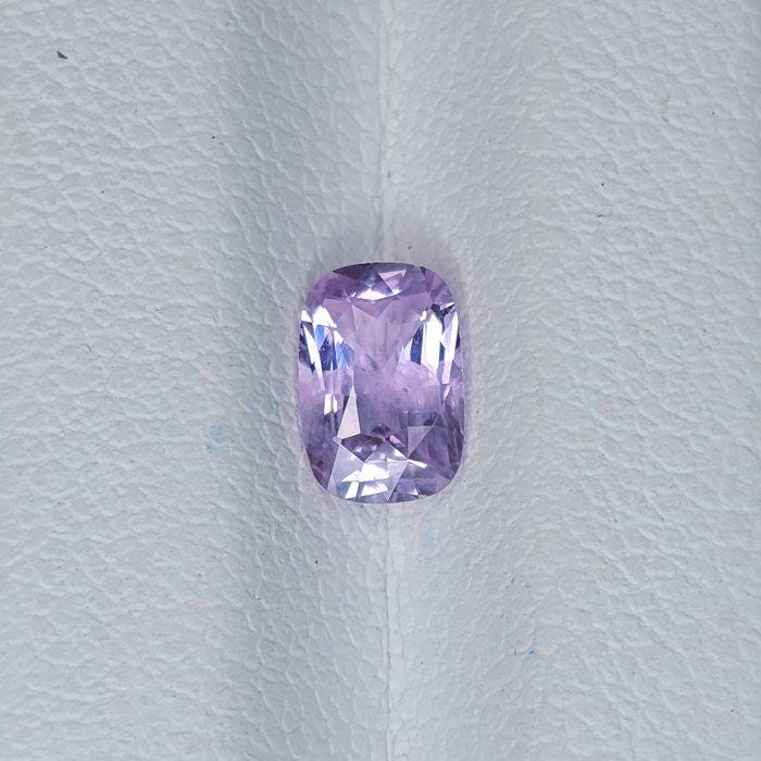 1.00 Ct Cushion Cut Unheated Purple Sapphire | IGI Certified Lavender Gemstone