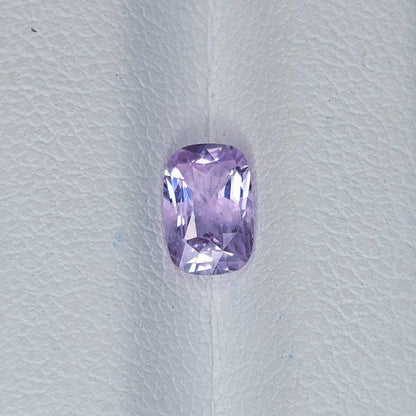 1.00 Ct Cushion Cut Unheated Purple Sapphire | IGI Certified Lavender Gemstone