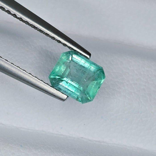 IGI Certified Natural Emerald Gemstone | 1.04 Ct Emerald Cut Green Beryl May Birthstone