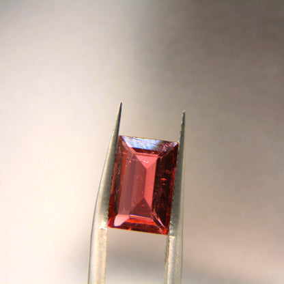 2.91 Ct Pink Tourmaline | Certified Natural Rubellite Tourmaline | Emerald Cut Loose Gemstone | Vibrant Pink Tourmaline for Custom Jewelry