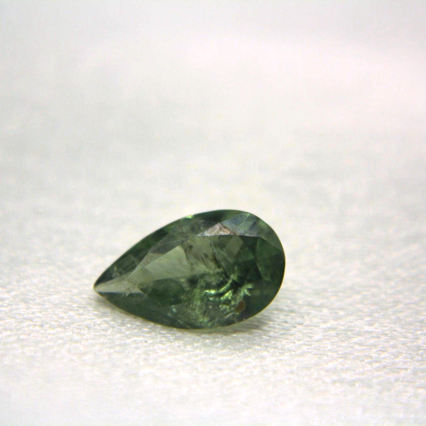 1.35 Ct Natural Montana Sapphire | Hand Mined Pear Cut Teal Green Loose Gemstone | Montana Mined Sapphire | September Birthstone
