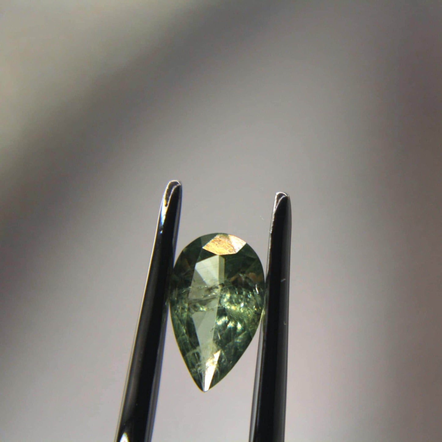 1.35 Ct Natural Montana Sapphire | Hand Mined Pear Cut Teal Green Loose Gemstone | Montana Mined Sapphire | September Birthstone