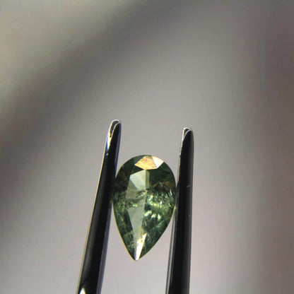 1.35 Ct Natural Montana Sapphire | Hand Mined Pear Cut Teal Green Loose Gemstone | Montana Mined Sapphire | September Birthstone