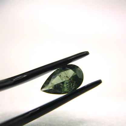 1.35 Ct Natural Montana Sapphire | Hand Mined Pear Cut Teal Green Loose Gemstone | Montana Mined Sapphire | September Birthstone