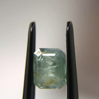 1.65 Ct Natural Montana Sapphire | Hand Mined Emerald Cut Light Blue Green Loose Gemstone | Montana Mined Sapphire | USA Gemstone
