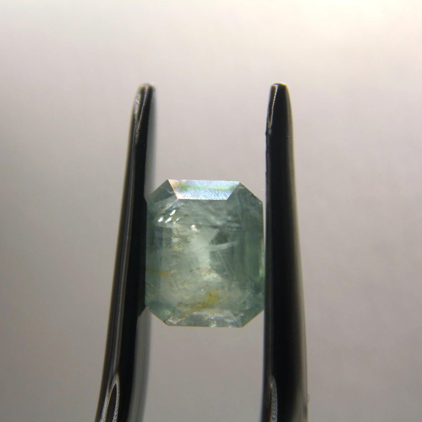 1.65 Ct Natural Montana Sapphire | Hand Mined Emerald Cut Light Blue Green Loose Gemstone | Montana Mined Sapphire | USA Gemstone