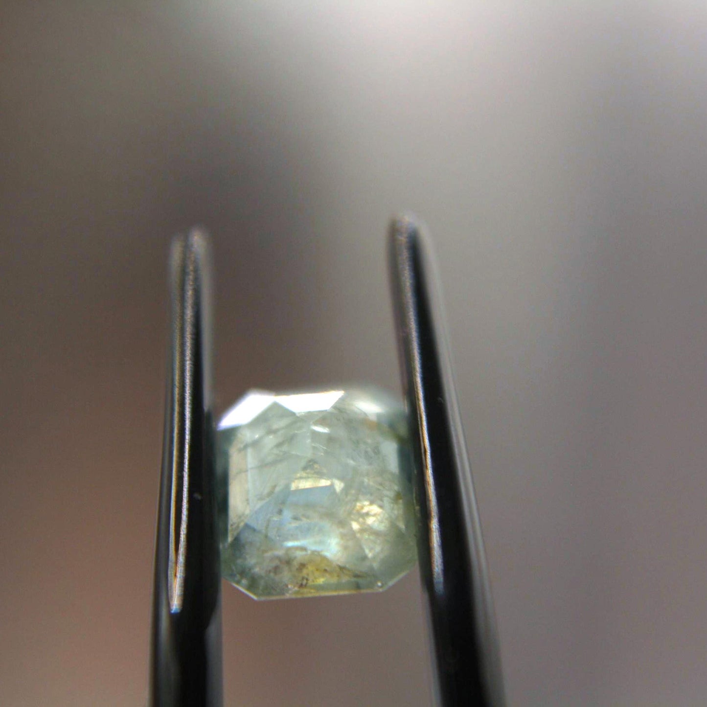 1.65 Ct Natural Montana Sapphire | Hand Mined Emerald Cut Light Blue Green Loose Gemstone | Montana Mined Sapphire | USA Gemstone