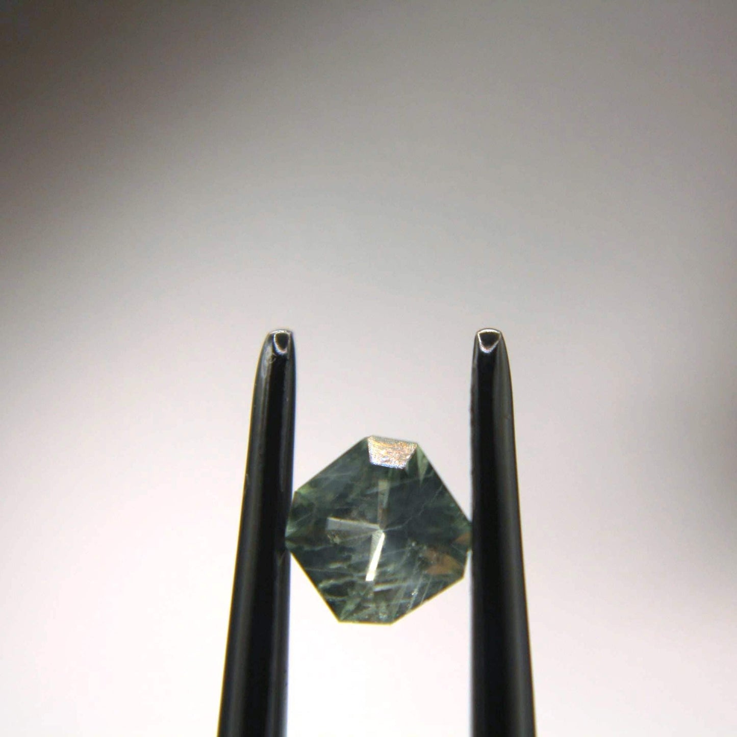 0.65 Ct Natural Montana Sapphire | Hand Mined Asscher Cut Blue Green Loose Gemstone | Montana Teal Sapphire | September Birthstone