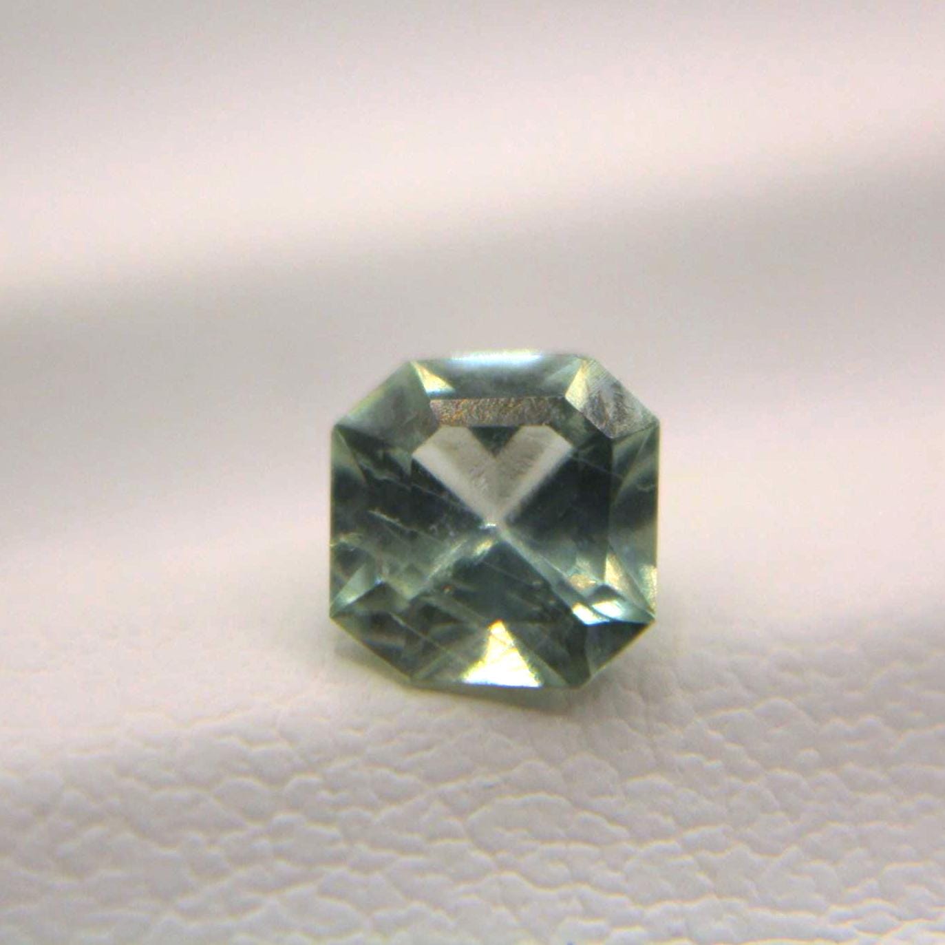 0.65 Ct Natural Montana Sapphire | Hand Mined Asscher Cut Blue Green Loose Gemstone | Montana Teal Sapphire | September Birthstone