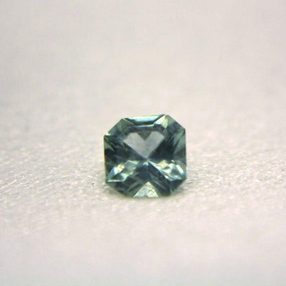 0.65 Ct Natural Montana Sapphire | Hand Mined Asscher Cut Blue Green Loose Gemstone | Montana Teal Sapphire | September Birthstone