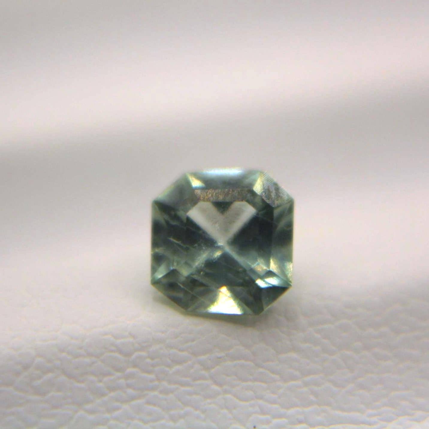 0.65 Ct Natural Montana Sapphire | Hand Mined Asscher Cut Blue Green Loose Gemstone | Montana Teal Sapphire | September Birthstone