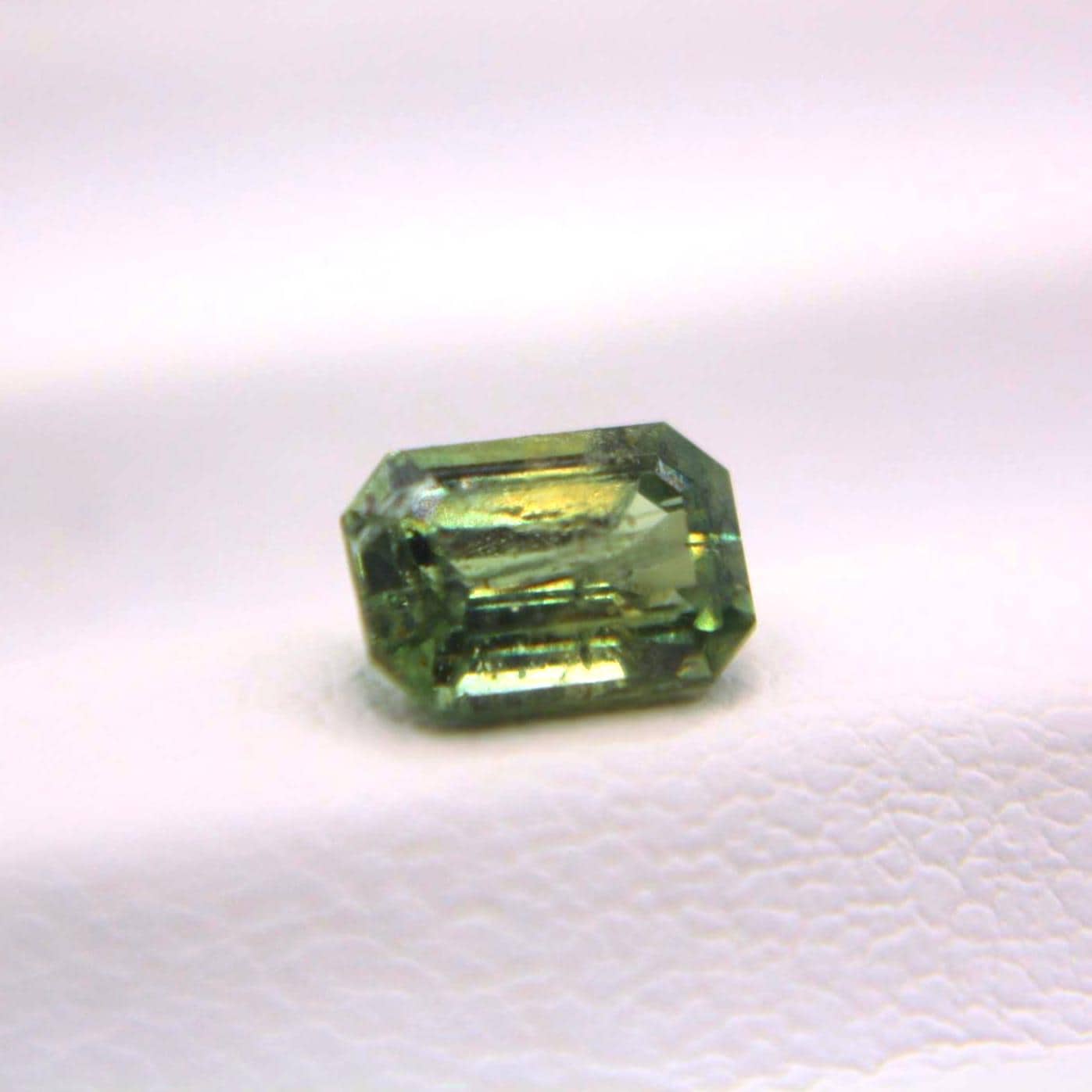 0.65 Ct Natural Montana Sapphire | Emerald Cut Green Teal Loose Gemstone | Hand Mined Montana Sapphire | American Mined September Birthstone