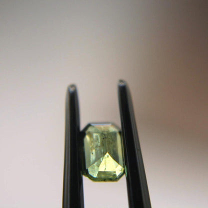 0.65 Ct Natural Montana Sapphire | Emerald Cut Green Teal Loose Gemstone | Hand Mined Montana Sapphire | American Mined September Birthstone