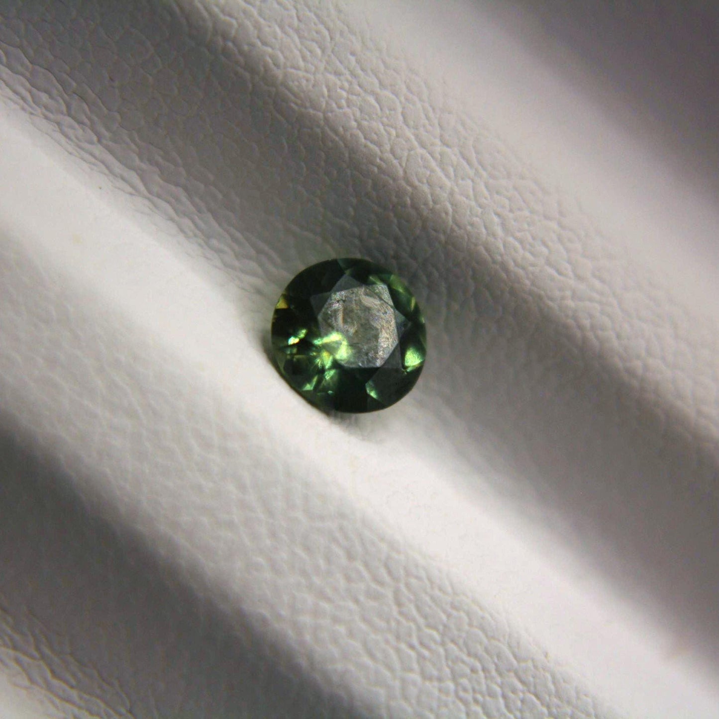 0.50 Ct Natural Montana Sapphire | Round Green Teal Loose Sapphire | Hand Mined Montana Gemstone | American Mined September Birthstone