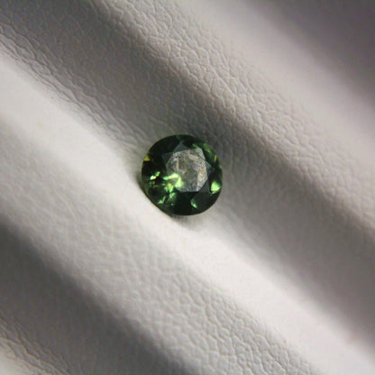 0.50 Ct Natural Montana Sapphire | Round Green Teal Loose Sapphire | Hand Mined Montana Gemstone | American Mined September Birthstone
