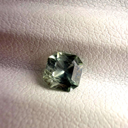 0.65 Ct Natural Montana Sapphire | Hand Mined Asscher Cut Blue Green Loose Gemstone | Montana Teal Sapphire | September Birthstone