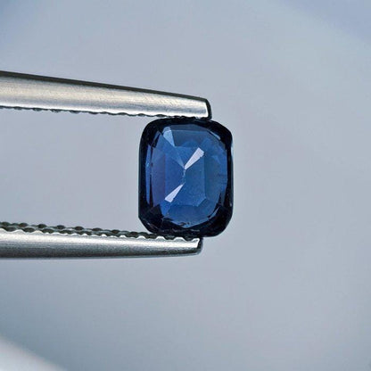0.74 Ct Natural Unheated Deep Blue Sapphire | IGI Certified Loose Sapphire | Rectangular Cushion Cut