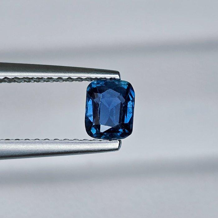 0.74 Ct Natural Unheated Deep Blue Sapphire | IGI Certified Loose Sapphire | Rectangular Cushion Cut