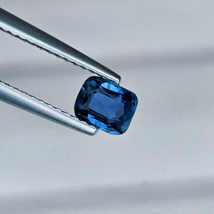 0.74 Ct Natural Unheated Deep Blue Sapphire | IGI Certified Loose Sapphire | Rectangular Cushion Cut