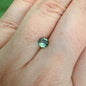 0.65 Ct Unheated Montana Sapphire | Natural Green Blue Sapphire | Ethically Hand Found in Montana | Round Loose Gemstone