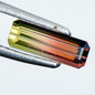 IGI Certified Bi-Color Tourmaline 0.96 Ct | Watermelon Tourmaline | Emerald Cut Loose Gemstone | Natural Pink & Yellow Green Tourmaline