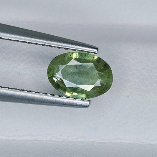 IGI Certified Green Sapphire 0.90 Ct | Natural Green Sapphire | Oval Cut Loose Sapphire | Heated Sapphire | September Birthstone