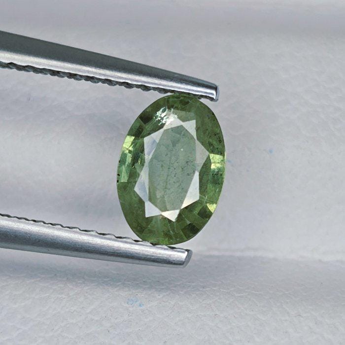 IGI Certified Green Sapphire 0.90 Ct | Natural Green Sapphire | Oval Cut Loose Sapphire | Heated Sapphire | September Birthstone