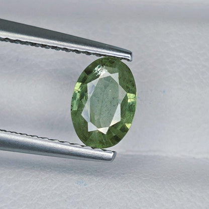 IGI Certified Green Sapphire 0.90 Ct | Natural Green Sapphire | Oval Cut Loose Sapphire | Heated Sapphire | September Birthstone