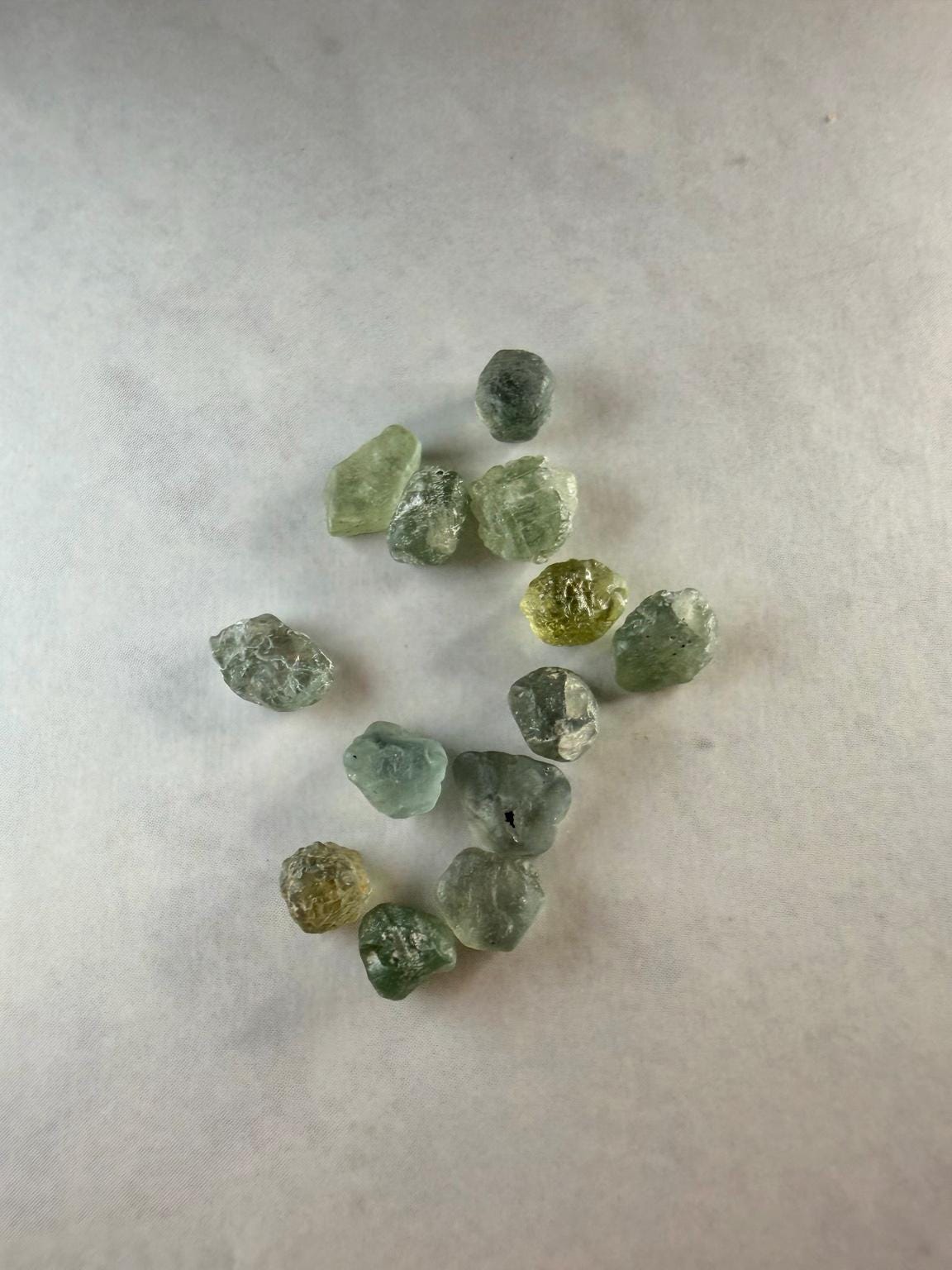 10.5 CTW Rough Montana Sapphires | Hand Mined Montana Gravel | Faceting Rough | Mixed Green Blue Yellow Gems