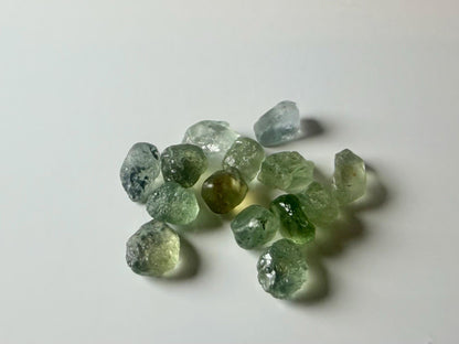 10 CTW Rough Unheated Montana Sapphires | Hand Mined Montana Sapphires 0.6ct+ | Faceting Rough | Green Blue Yellow Parcel