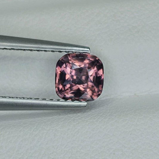 IGI Certified Natural Brown Zircon 1.27 Ct | Cushion Cut Loose Gemstone | Genuine Earth-Toned Zircon | Collector Gem | December Birthstone